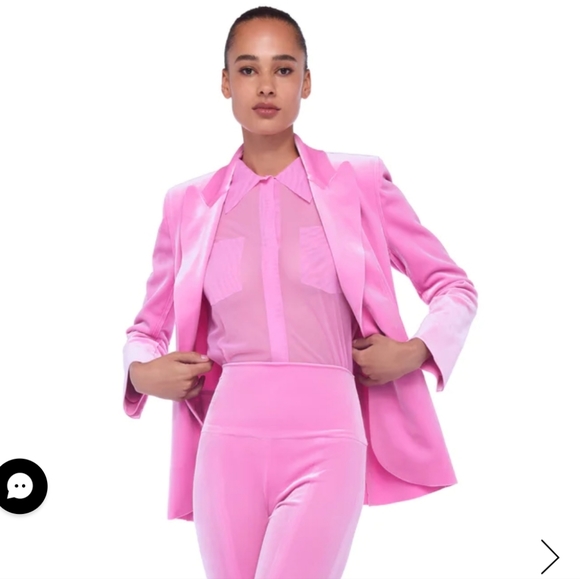 Norma Kamali Single Breasted Jacket Candy Pink - Picture 5 of 6